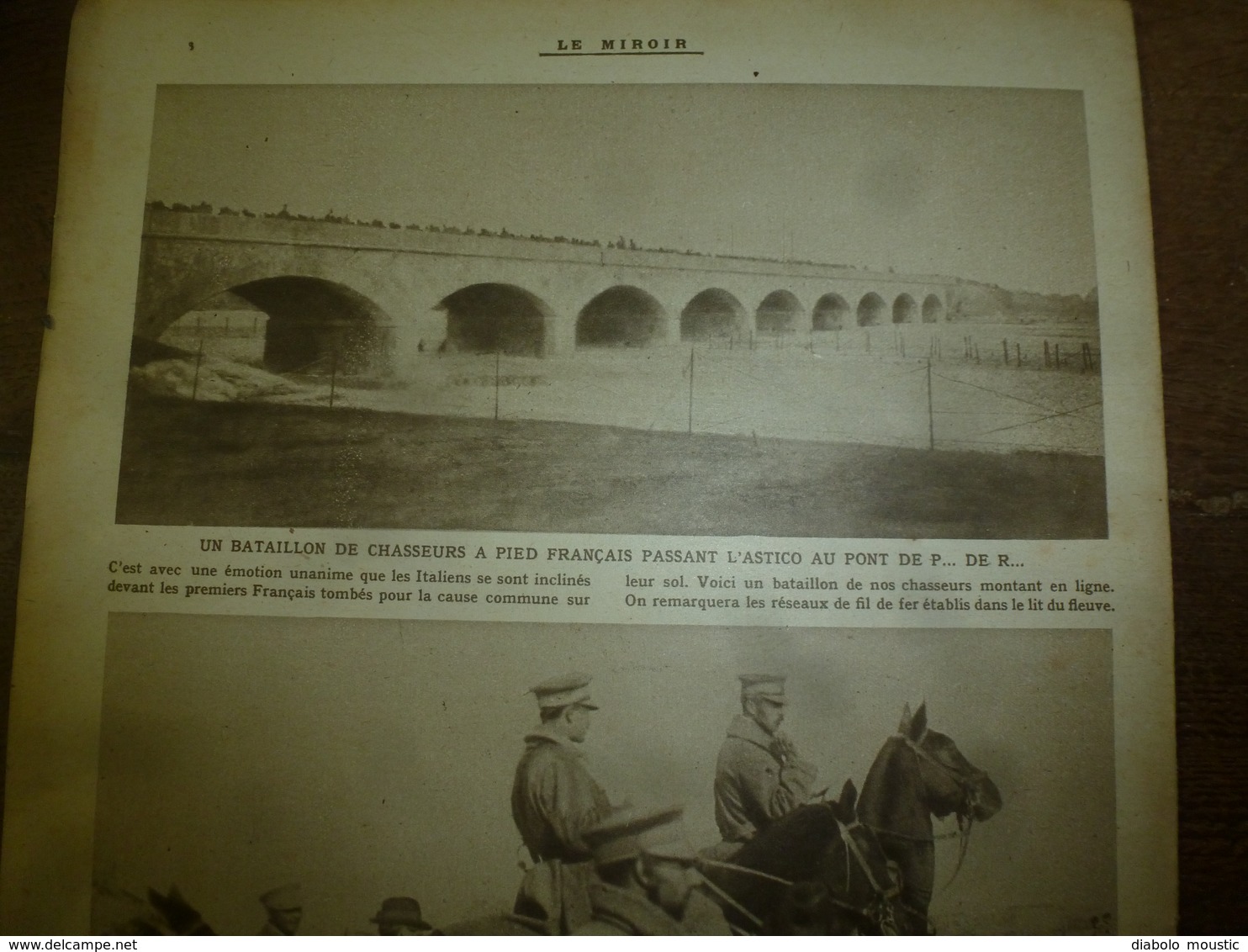 1917 LE MIROIR:Les chiens de l'armée italienne;Fabrication casques et chaussures à LA BOURGUIGNOTTE;Révolution russe;etc