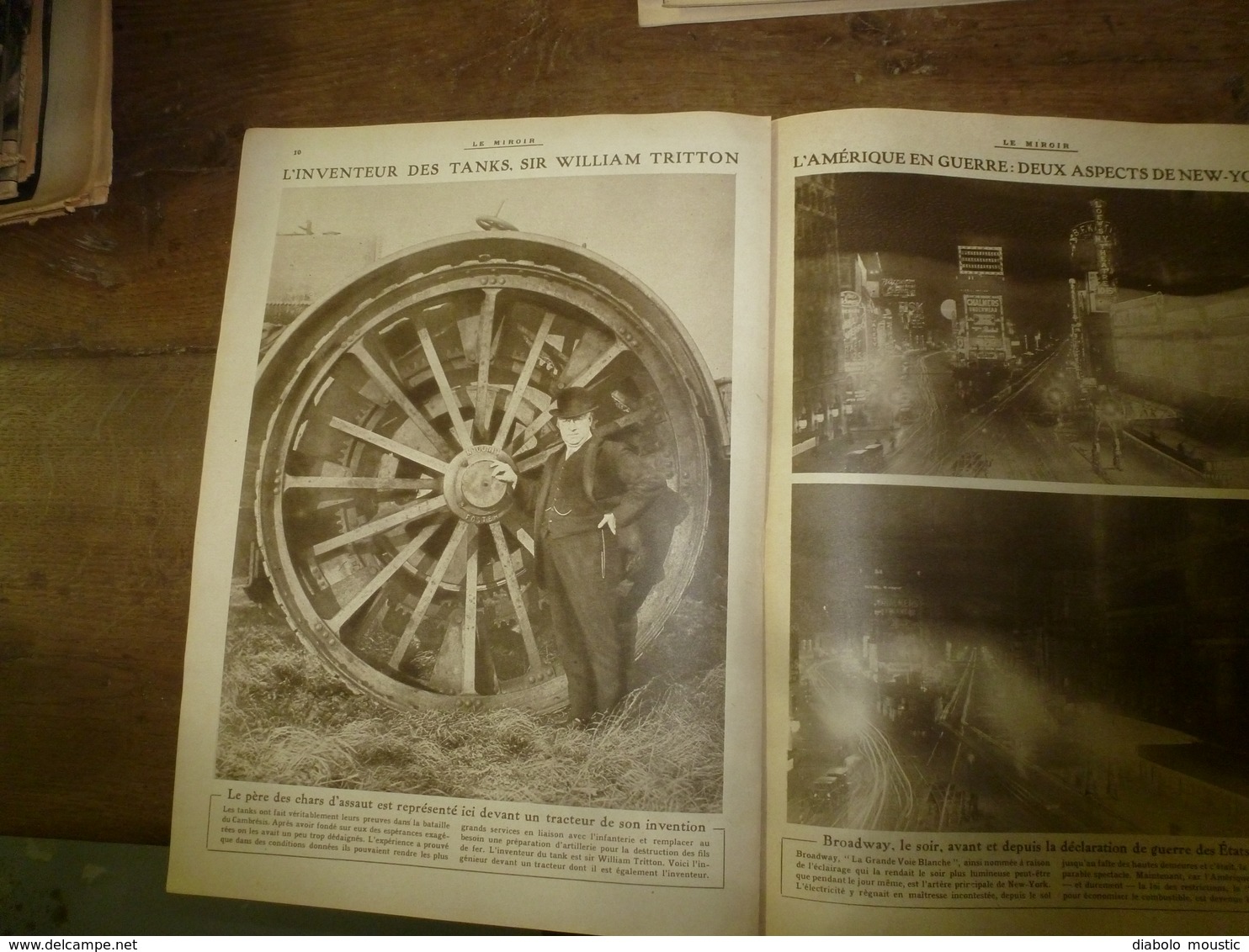 1917 LE MIROIR:Ecossais à Flesquières Et Masnières;Gotha Bombe;Thanks De WilliamTritton;Lénine Et Trotsky;Odessa;etc - Français