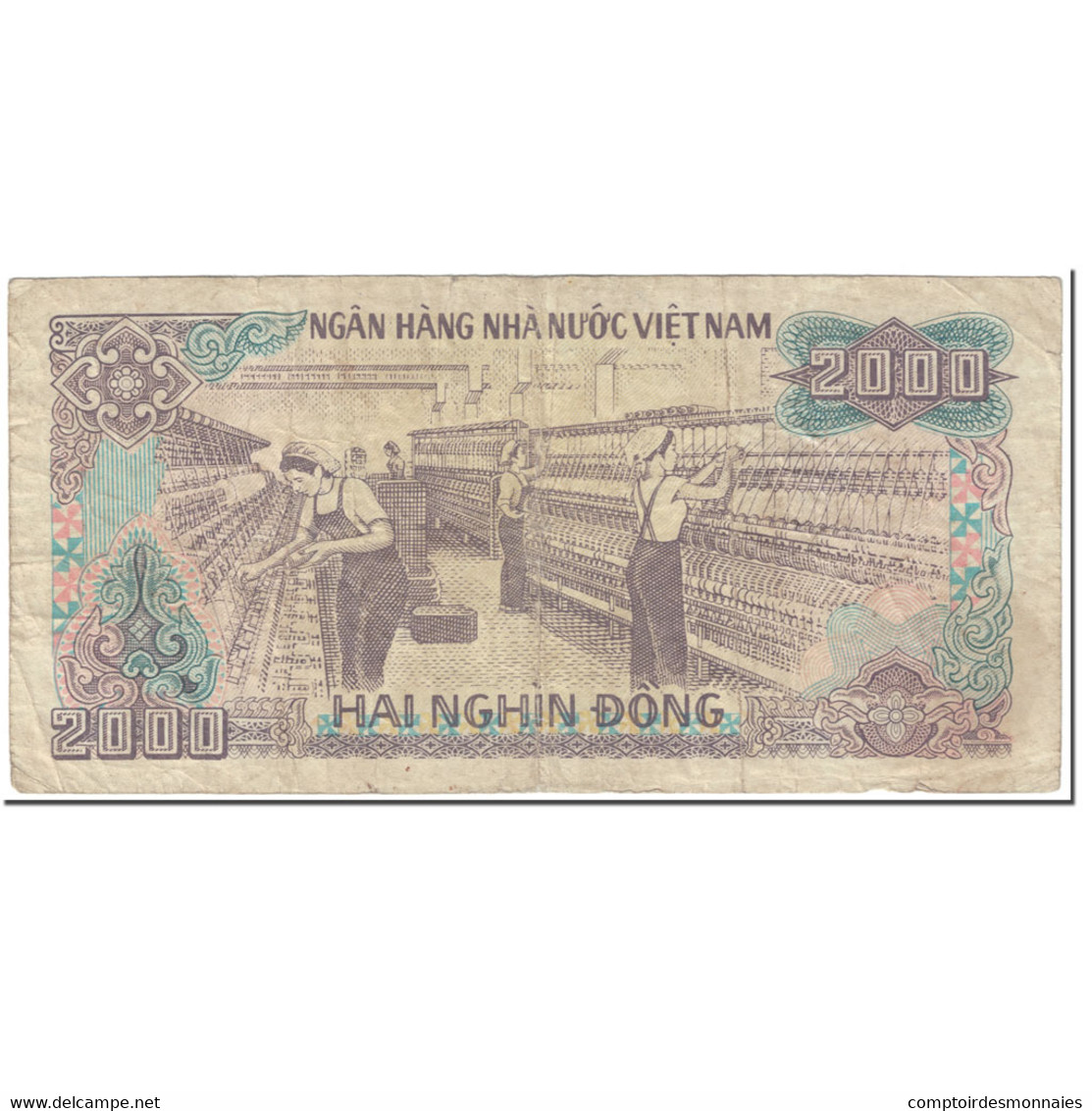 Billet, Viet Nam, 2000 D<ox>ng, 1988, Undated (1988), KM:107a, TB - Vietnam