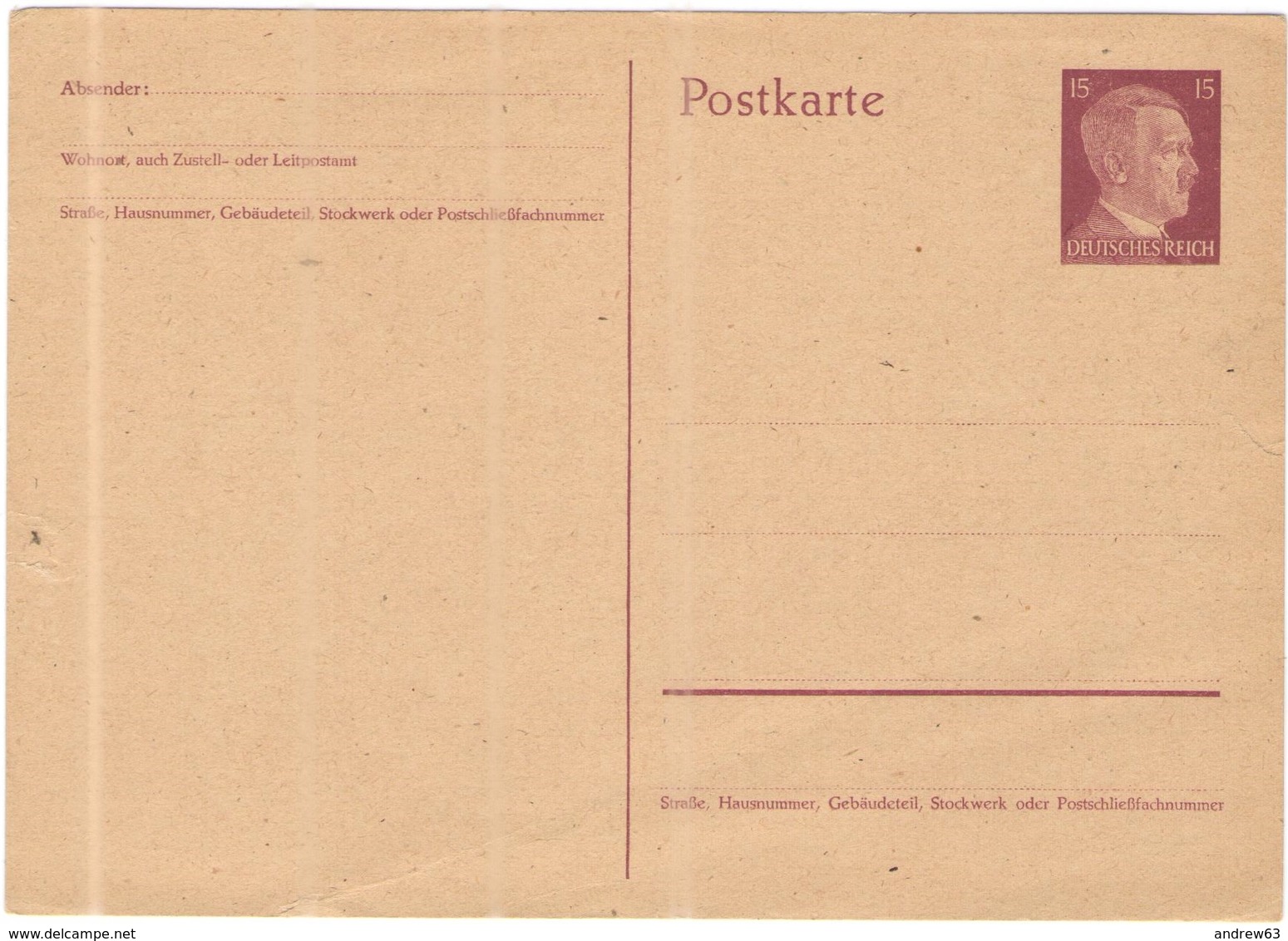 Deutsches Reich - 15 - Postkarte - Carte Postale - Intero Postale - Entier Postal - Postal Stationary - Not Used - With - Sonstige & Ohne Zuordnung