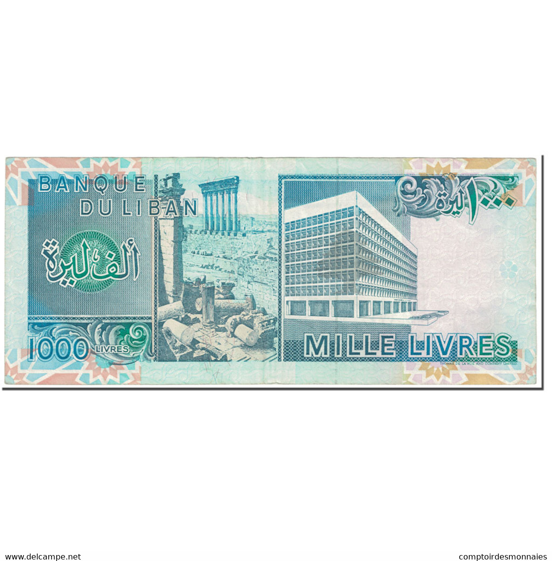 Billet, Lebanon, 1000 Livres, 1990, UNdated (1990), KM:69b, SUP - Liban