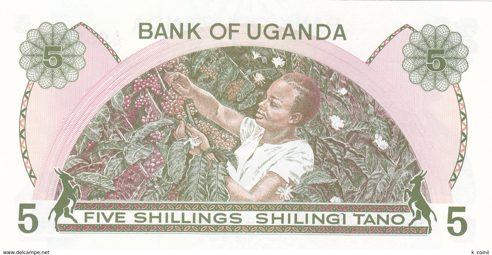 Uganda - 5 Shiling 1979 - UNC - Ouganda