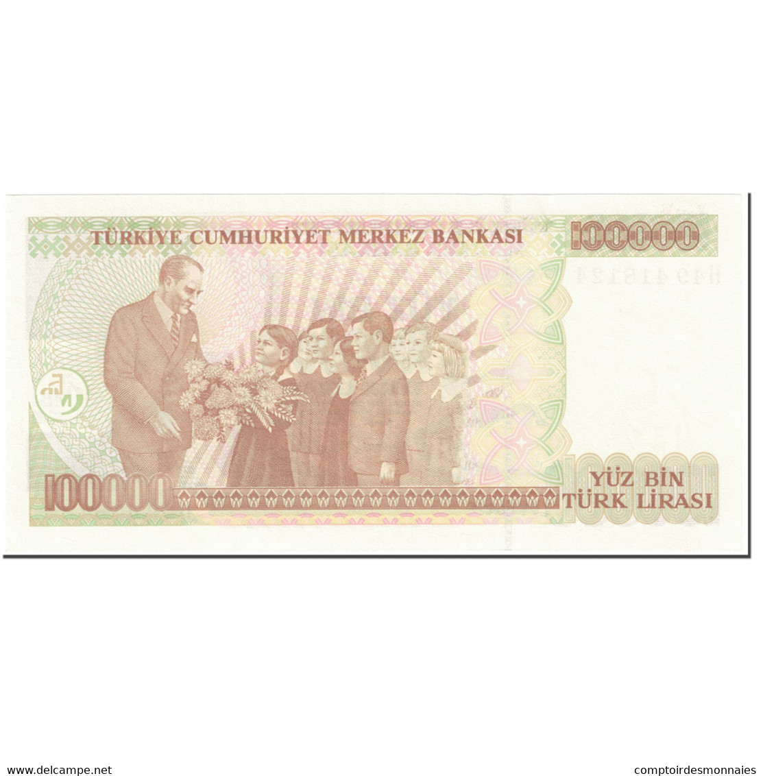 Billet, Turquie, 100,000 Lira, 1997, Undated (1997), KM:206, NEUF - Turchia