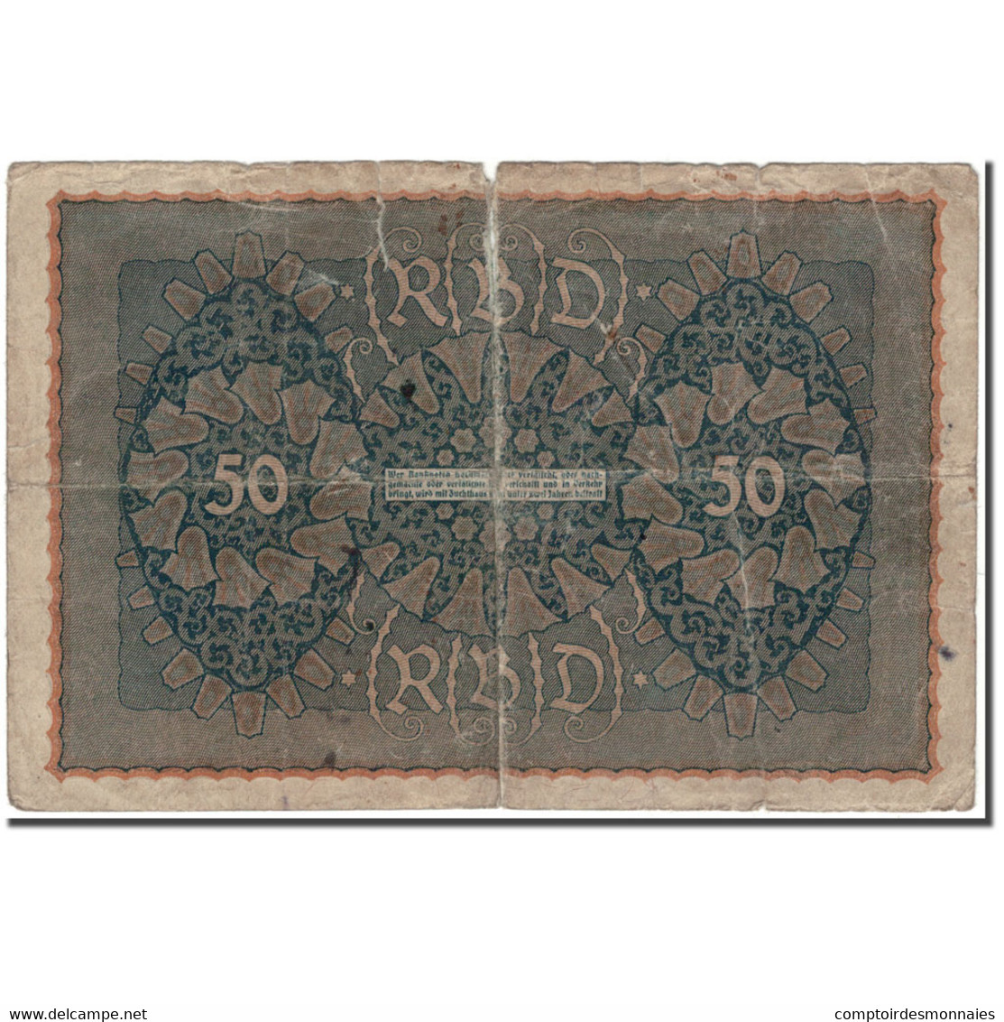 Billet, Allemagne, 50 Mark, 1919-06-24, KM:66, AB - 50 Mark