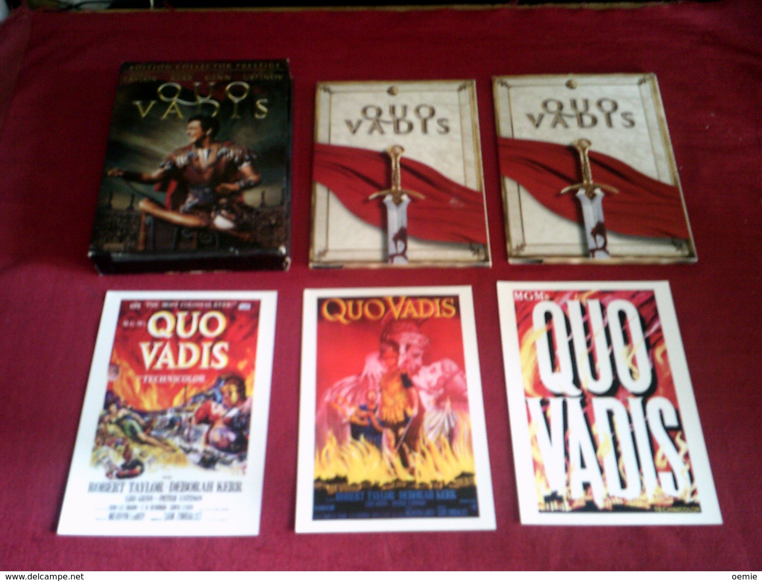 QUO VADIS  ° EDITION COLLECTOR  PRESTIGE ° AVEC ROBERT TAYLOR  DEBORAH KERR   LEO GENN ET PETER USTINOV AVEC PHOTOS DU F - Klassiekers