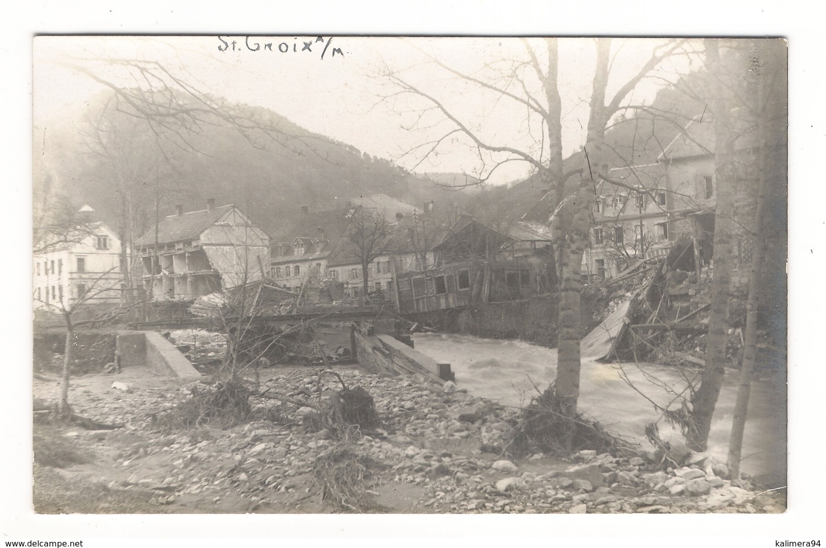 ALPES-MARITIMES  /  SAINTE-CROIX  (village Aujourd'hui Englouti, Disparu ) /  CATASTROPHE , à Dater....  / CARTE-PHOTO - Disasters