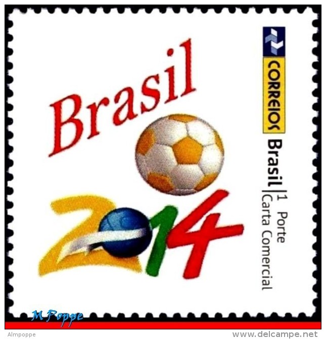 Ref. BR-CUP-FULL BRAZIL 2014 FOOTBALL-SOCCER, WORLD CUP CHAMPIONSHIP,, FIFA, FULL SET OF CUP,MNH 53V Sc# 3265+68+70