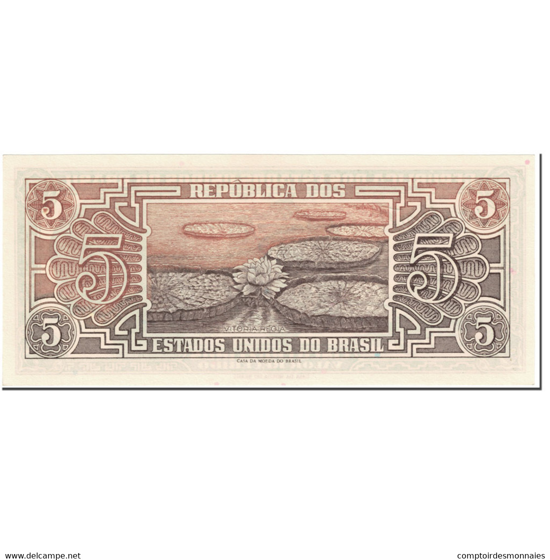 Billet, Brésil, 5 Cruzeiros, 1961-1962, Undated (1961-1962), KM:166b, NEUF - Brésil