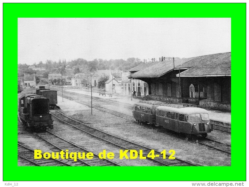 ACACF 069 - Autorail Verney Et Locotracteur En Gare De MAMERS - Sarthe - M-St-C - Gares - Avec Trains