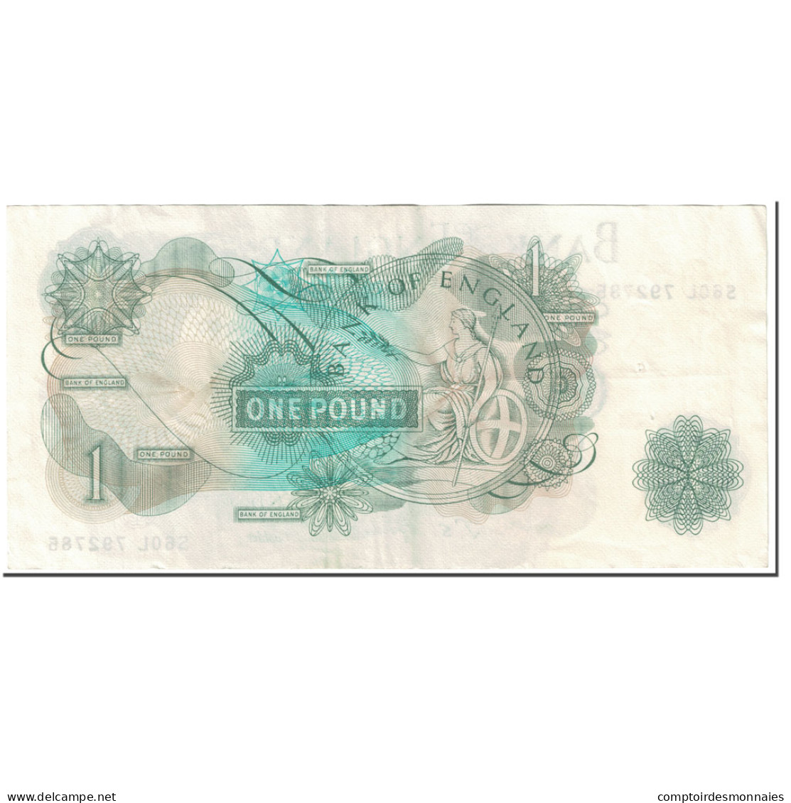 Billet, Grande-Bretagne, 1 Pound, 1966, Undated (1966), KM:374e, TTB+ - 1 Pound