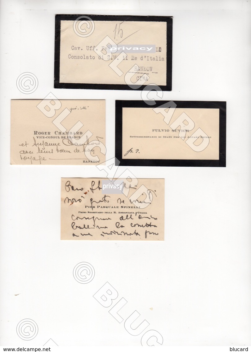 29118 CHINA BUSINESS CARD HANKEOU HANKOW SPINELLI - Documents Historiques