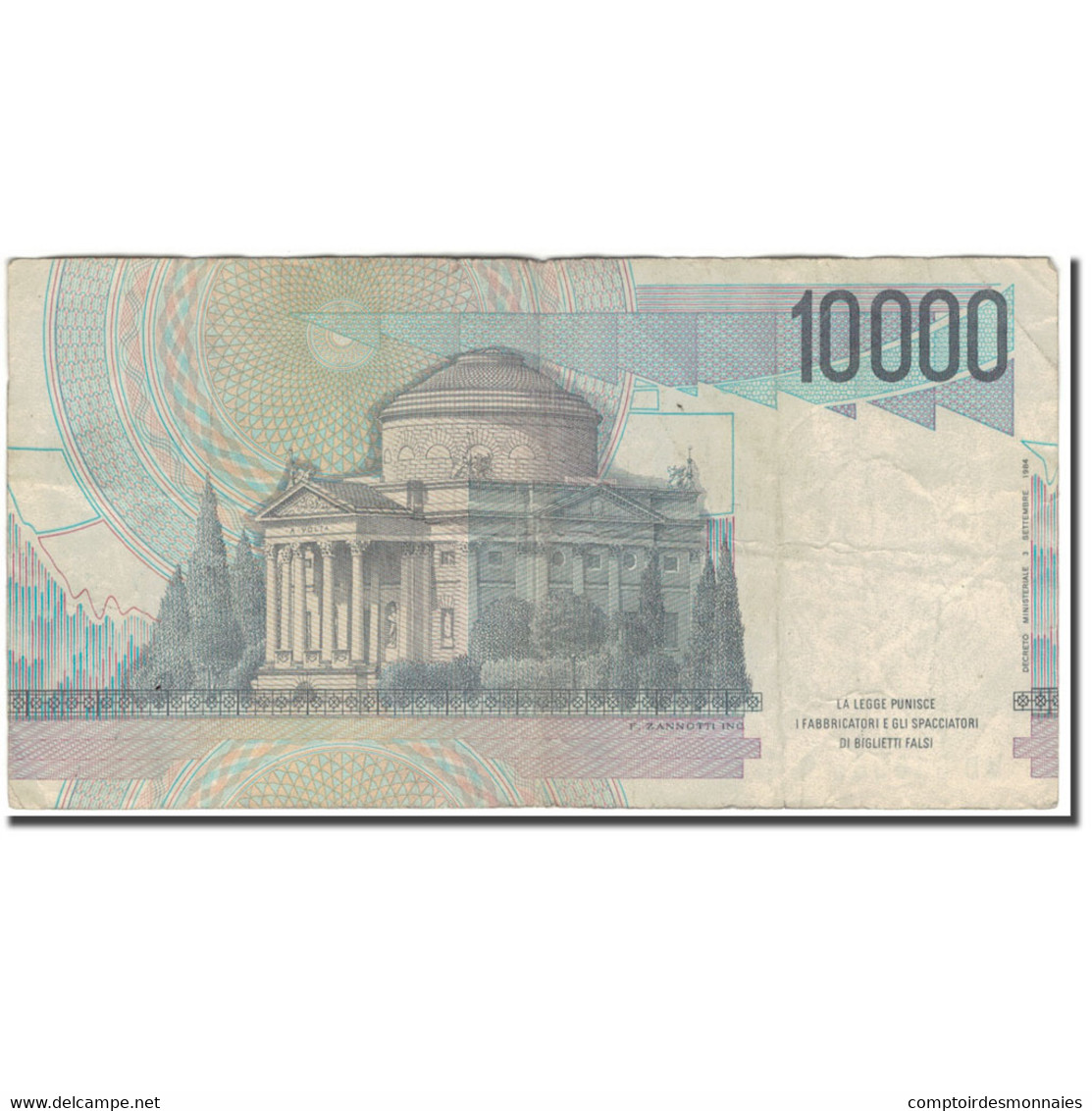 Billet, Italie, 10,000 Lire, 1984-09-03, KM:112b, B+ - 10000 Lire