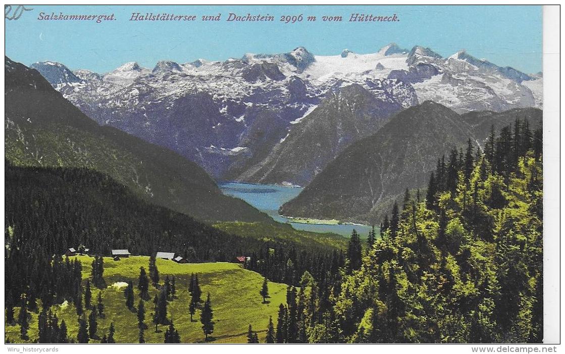 AK 0026  Hallstättersee Und Dachstein Vom Hütteneck - Verlag Brandt Um 1920 - Hallstatt