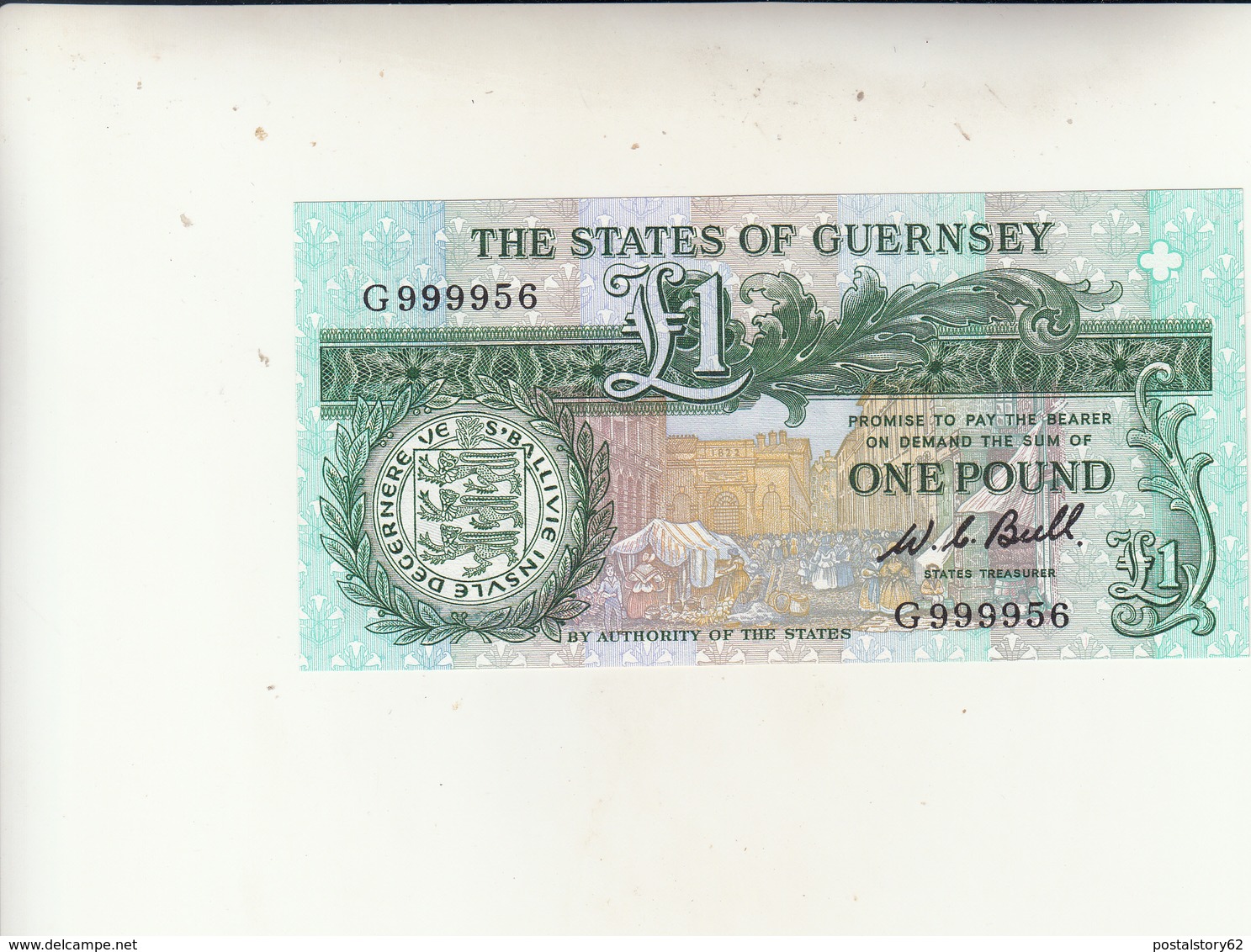 Guernsey Banconota One Pound Uncirculade - Guernesey