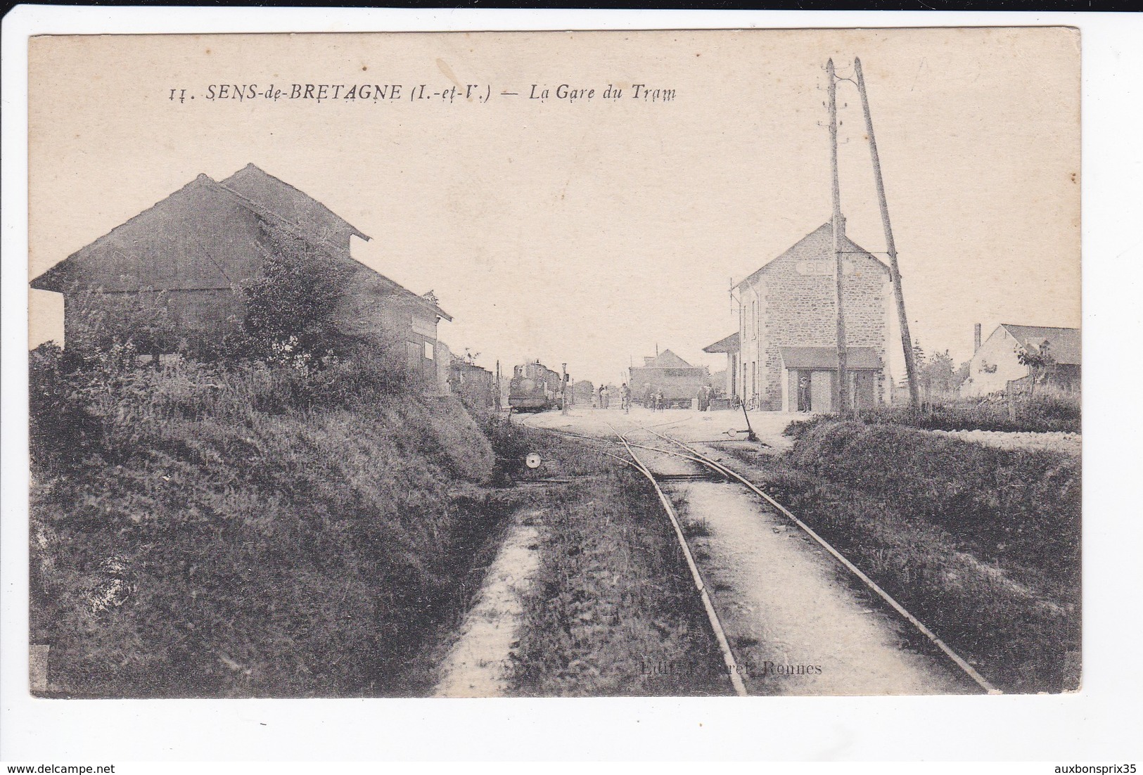 SENS DE BRETAGNE - LA GARE DU TRAM - 35 - Andere & Zonder Classificatie