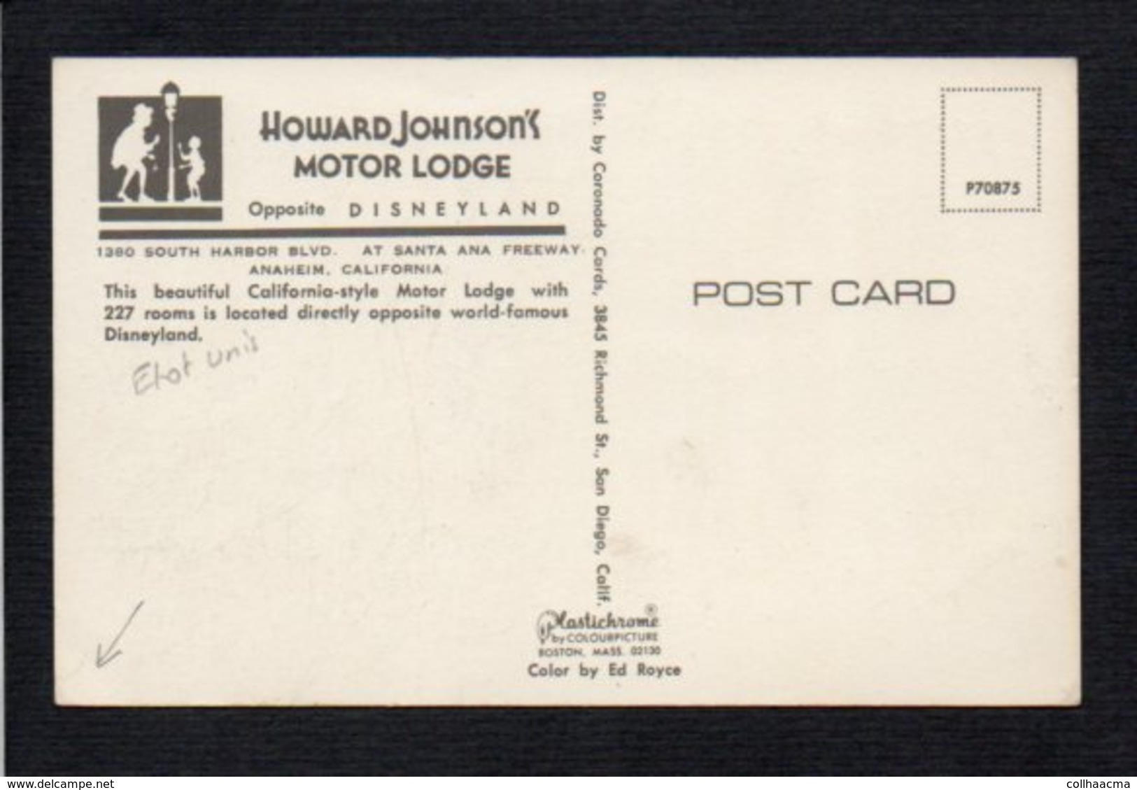 Etats-Unis / Disneyland / Howard Johnson's Motor Lodge,Anaheim,California - Anaheim