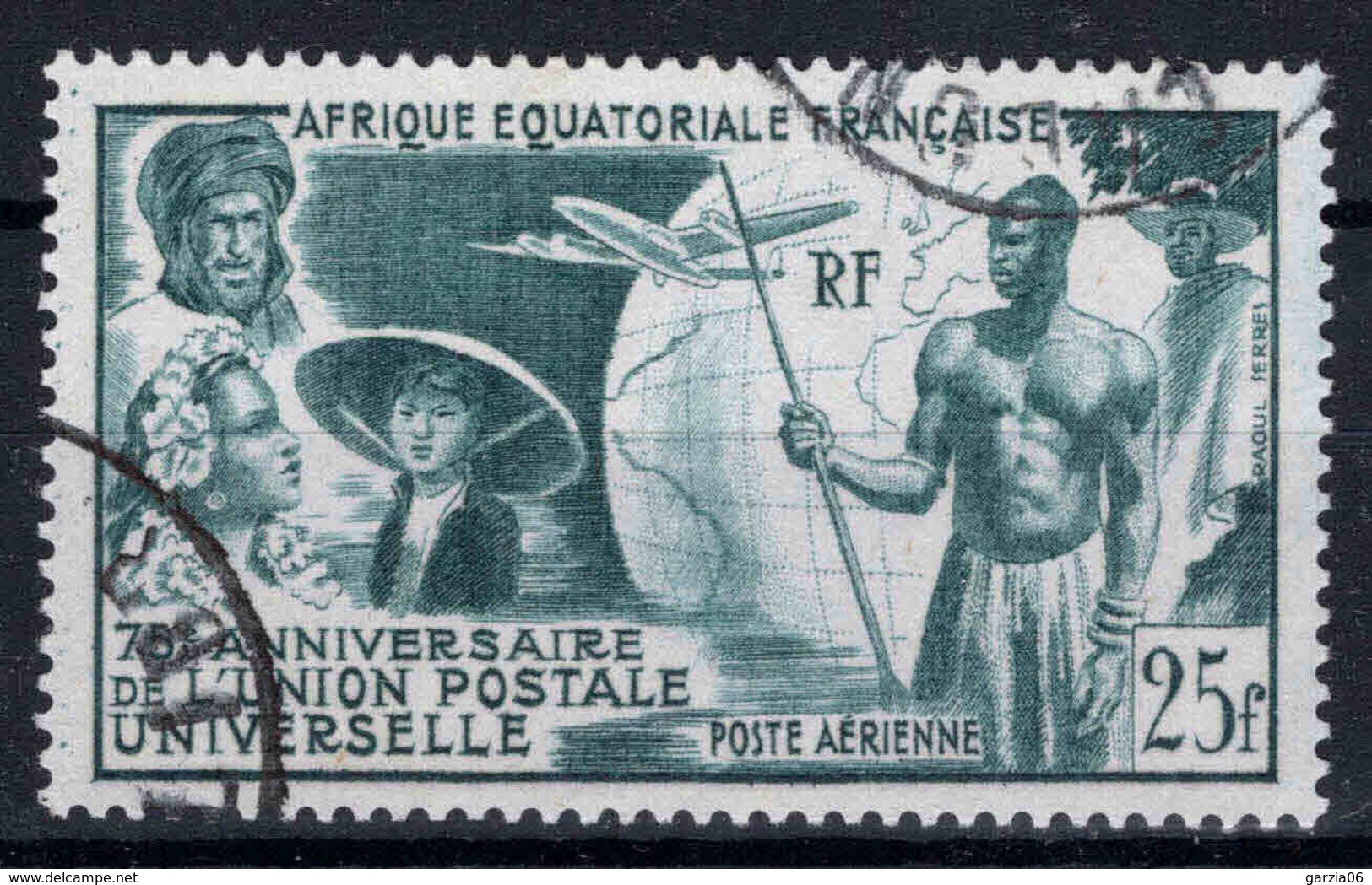 AEF  - 1949 - Anniversaire De L' U.P.U  - PA N° 54 - Oblit - Used - Oblitérés