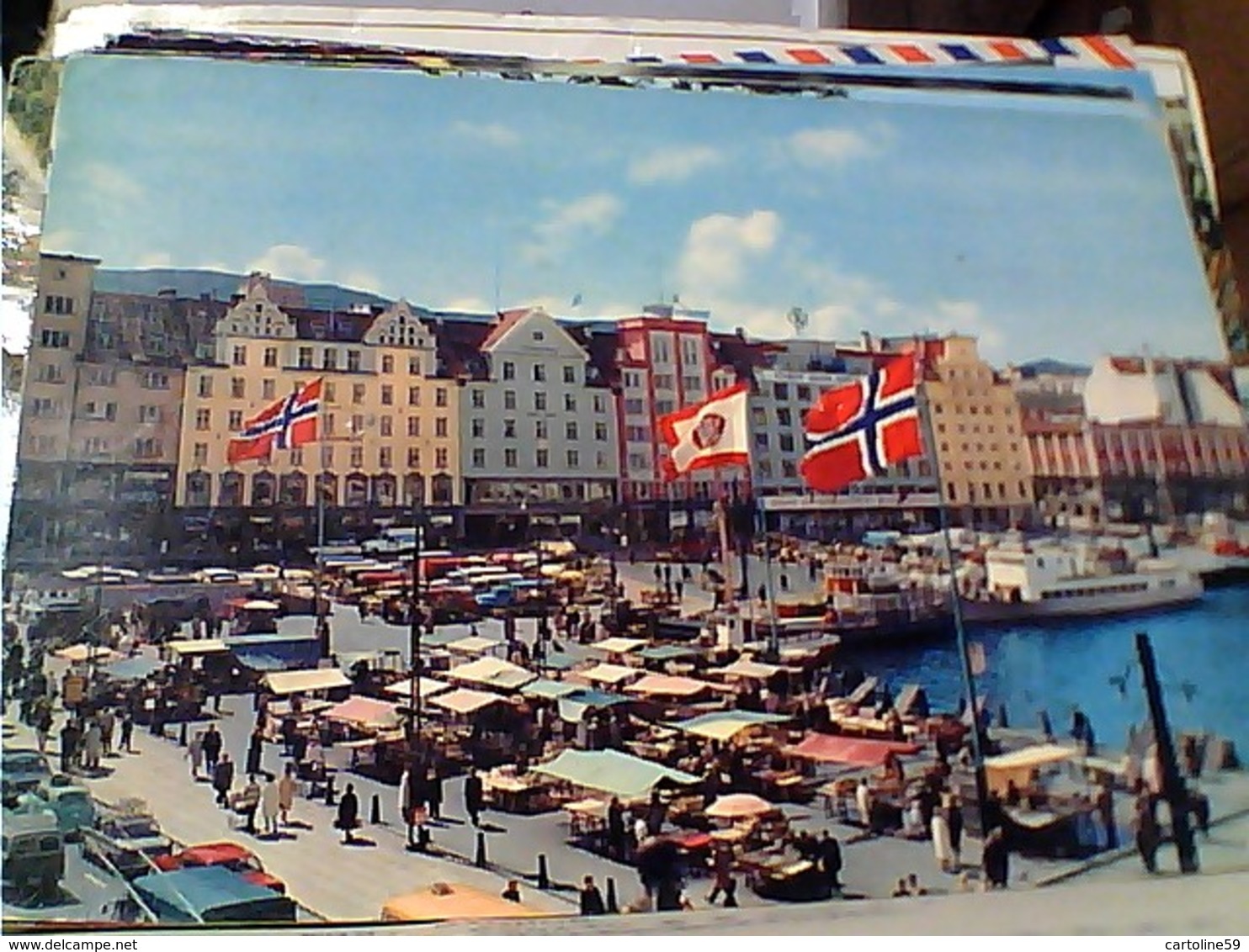 NORGE NORWAY BERGEN THE MARKET V1970 GU3346 - Norvegia