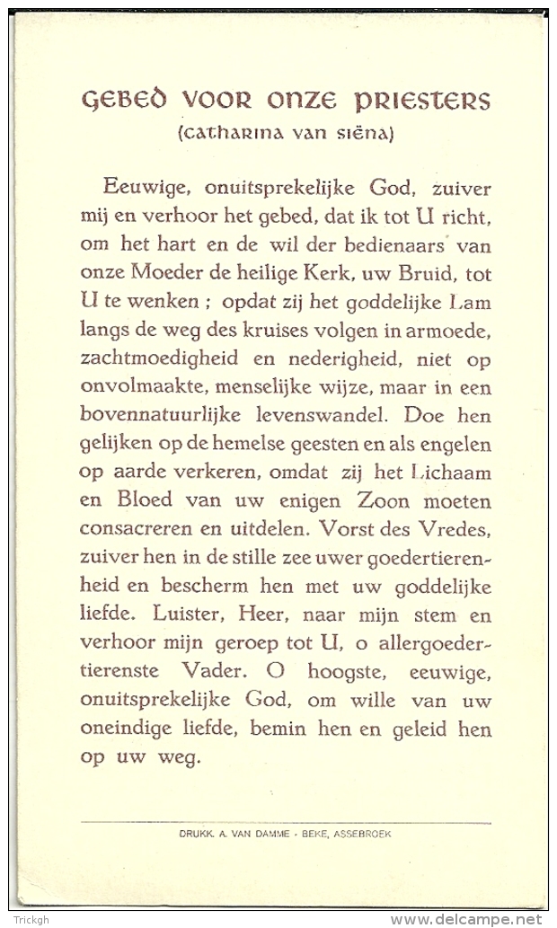 R Vanden Bossche 1941 - 1954 / Pastoor Ste-Katharina Assebroek - Autres & Non Classés