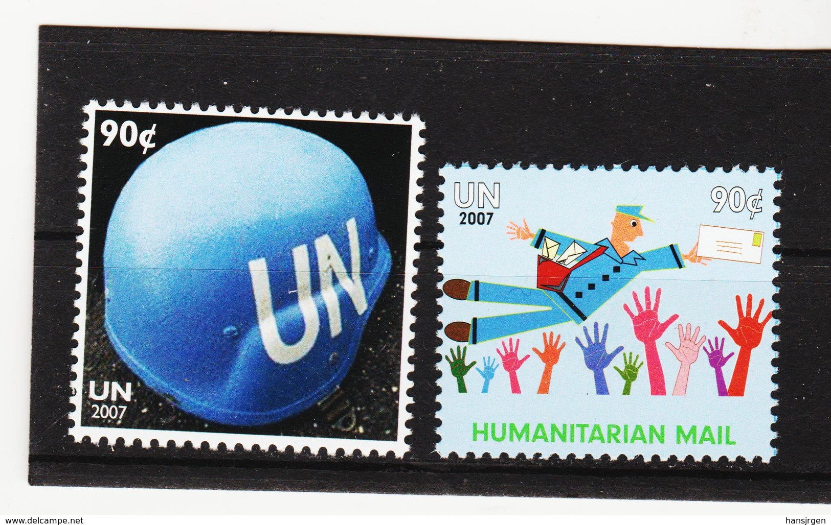 LVT147 UNO NEW YORK 2007 Michl 1073/74 ** Postfrisch SIEHE ABBILDUNG - Unused Stamps