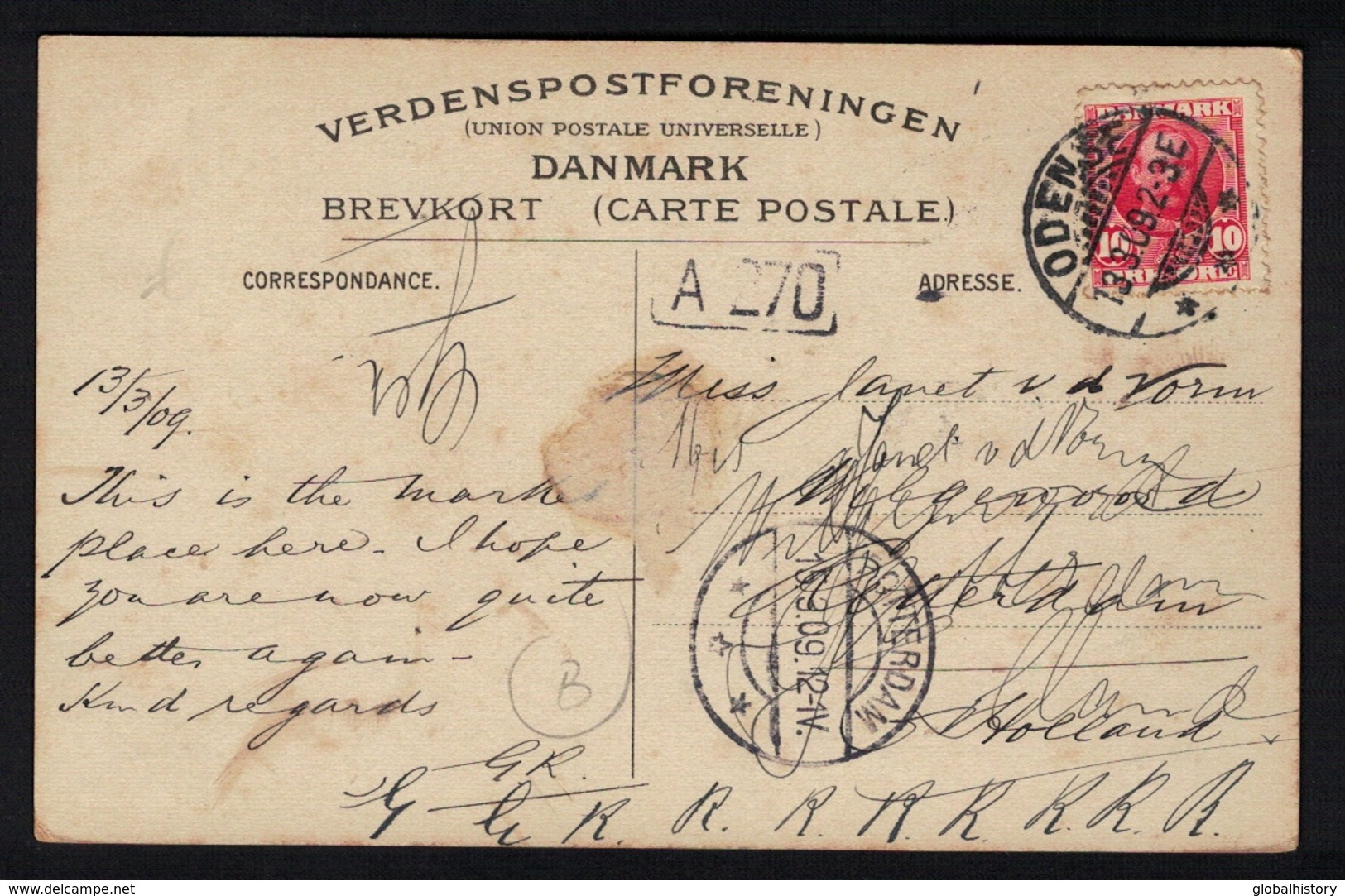 DE1554 - DENMARK - TORVET - SPAREKASSEN FOR NYBORG BY OMEGN - VIEW ON SQUARE - Denmark