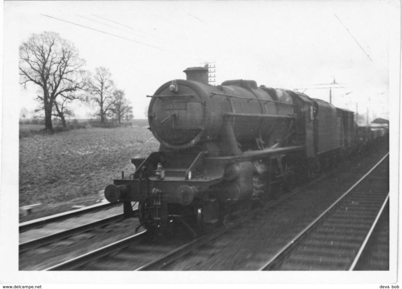 Railway Photo LMS 8F 48554 Crewe 1965 Stanier 2-8-0 Loco - Trains