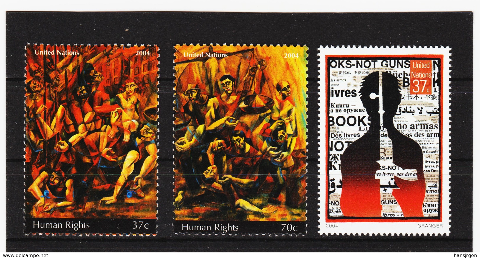 LVT145 UNO NEW YORK 2004 Michl 968/70 1/2 POSTPREIS ** Postfrisch SIEHE ABBILDUNG - Unused Stamps