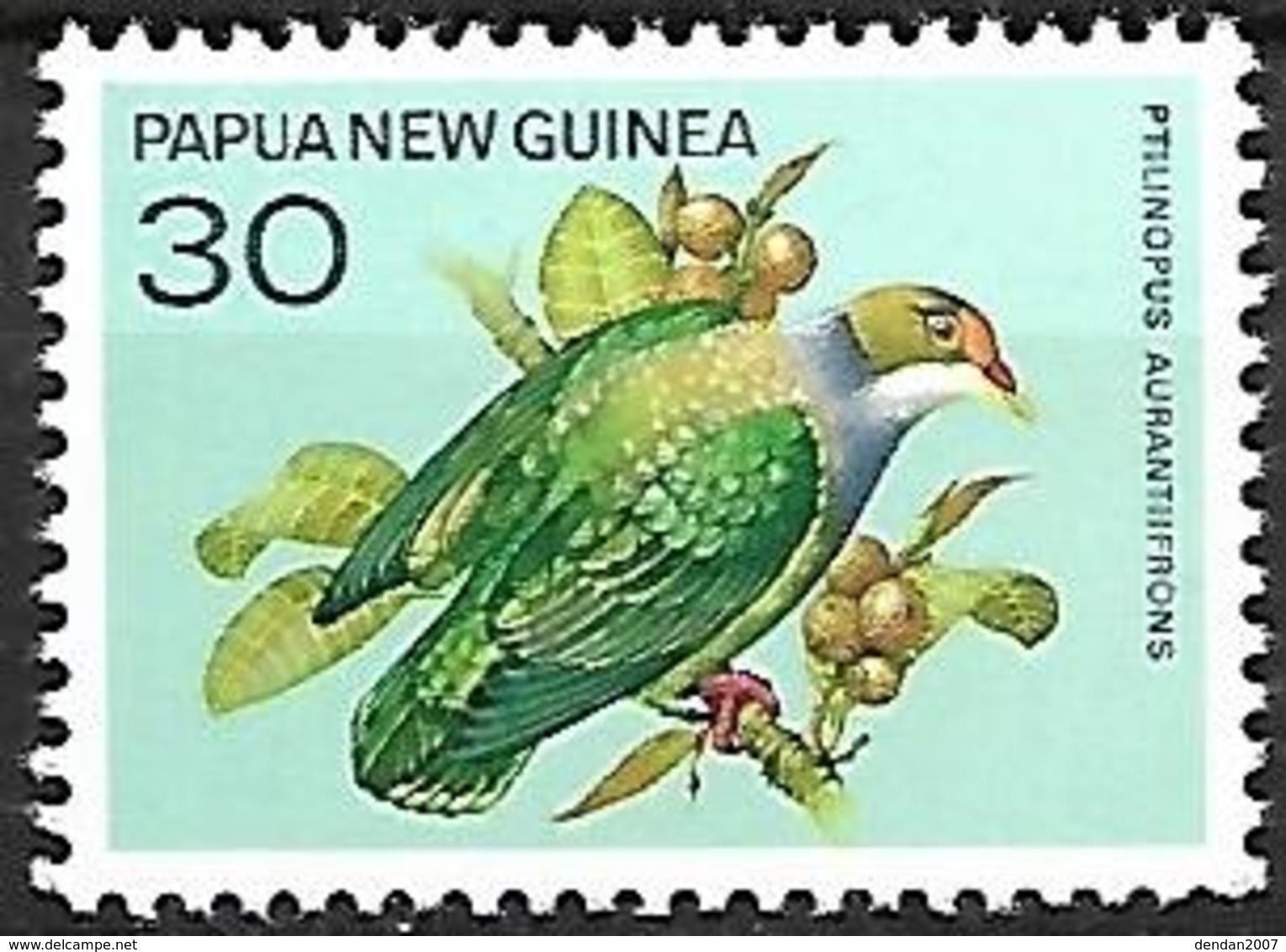 Papua New Guinea 1977 - MNH - Orange-fronted Fruit Dove (Ptilinopus Aurantiifrons) - Columbiformes