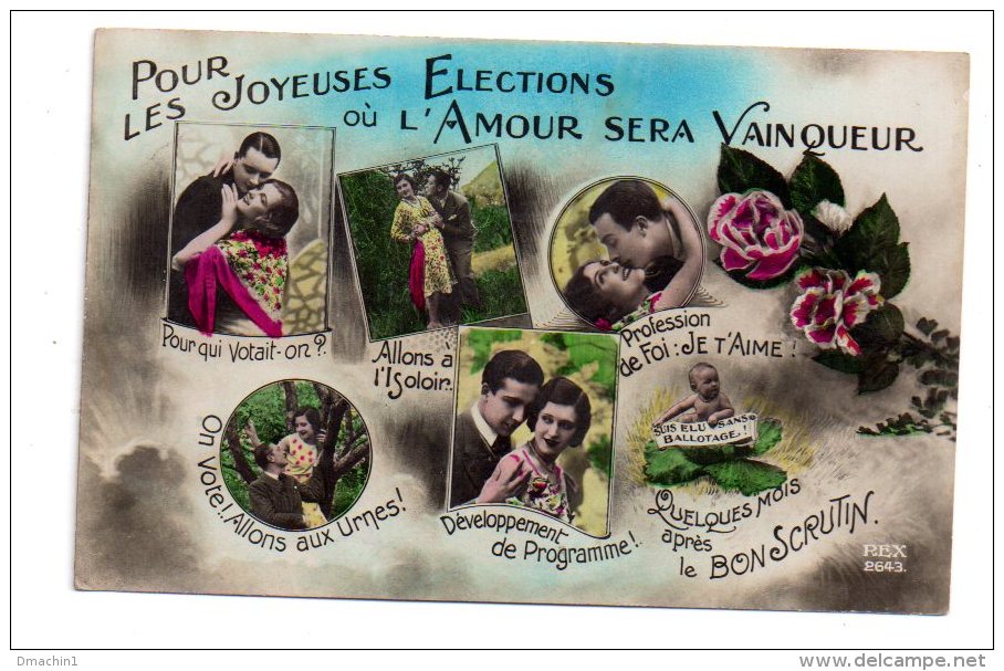 Pour Les Joyeuses Elections Où L'amour Sera Vainqueur- Voir état - Couples