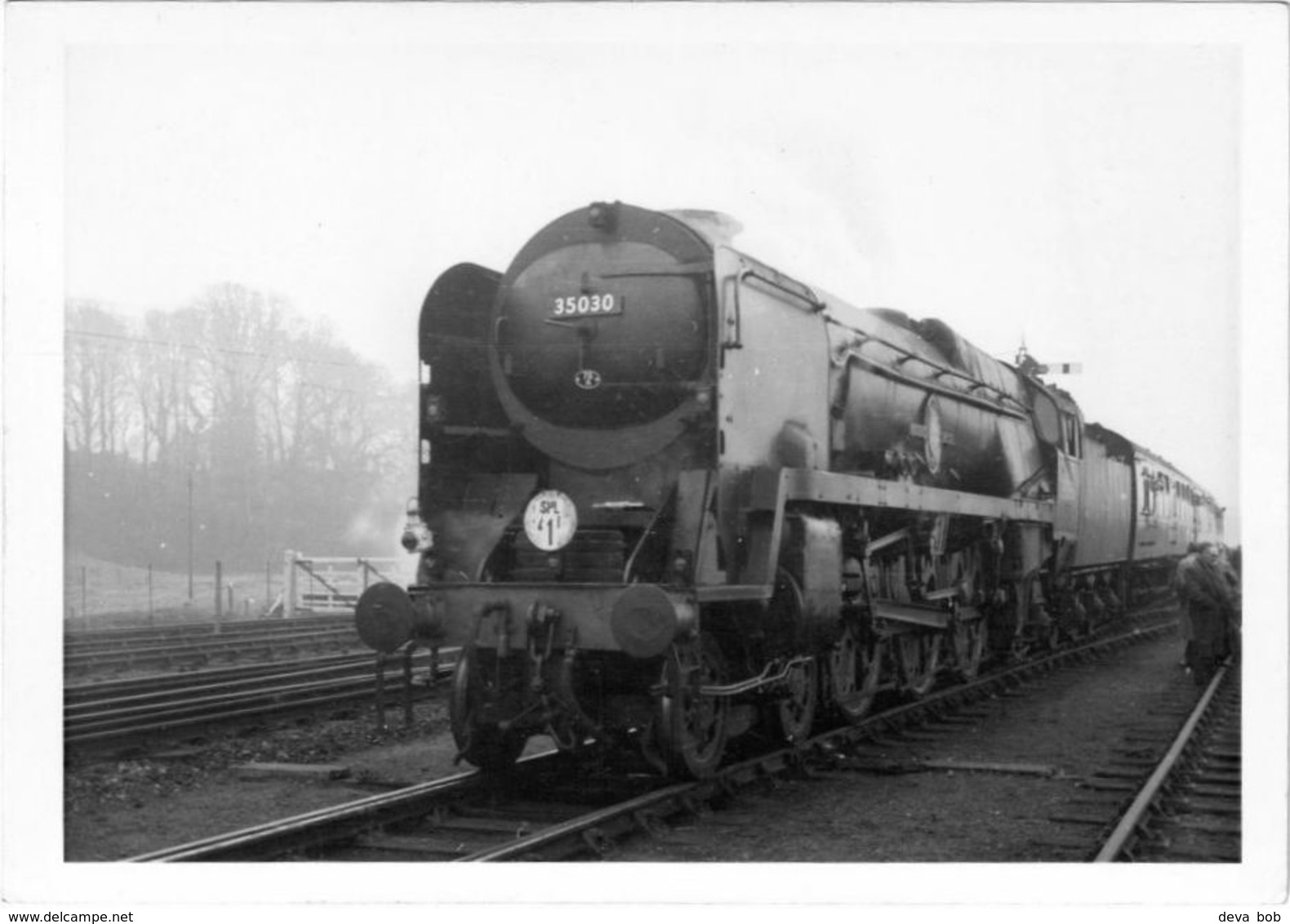 Railway Photo SR MN 35030 Elder Dempster Lines Chard Jcn 1964 LCGB Railtour Loco - Trains