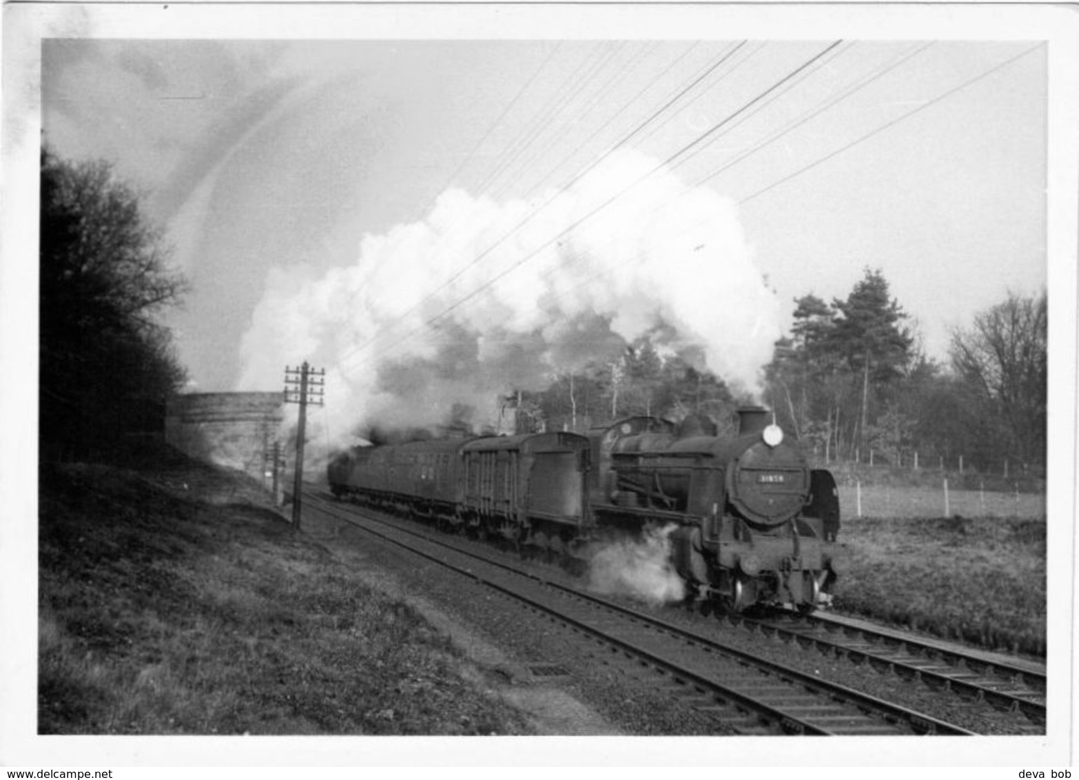 Railway Photo SR N Class 31858 Southern 2-6-0 Loco - Trains