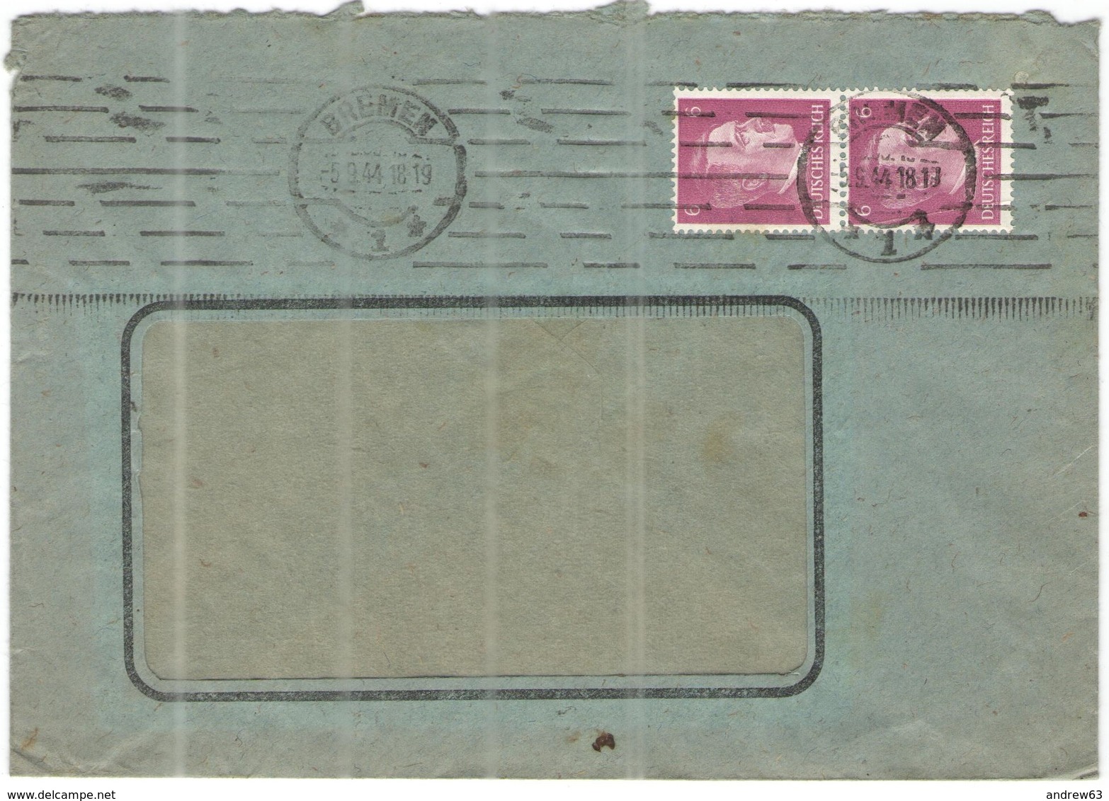 Deutsches Reich - 1944 - 2 X 6 - Viaggiata Da Bremen - Storia Postale