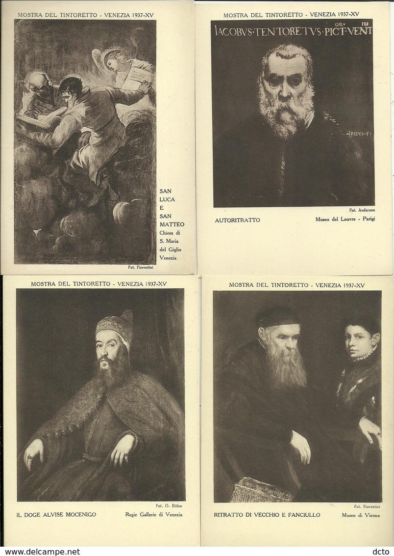 Lot 32 cp Mostra del Tintoretto - VENEZIA 1937 (Exposition du Tintoret, toutes neuves excellent état)