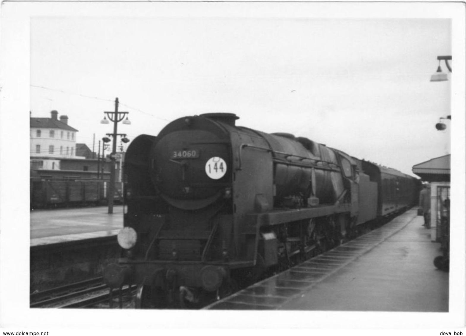 Railway Photo SR BB 34060 25 Squadron Basingstoke 1966 Southern Pacific Loco - Trains