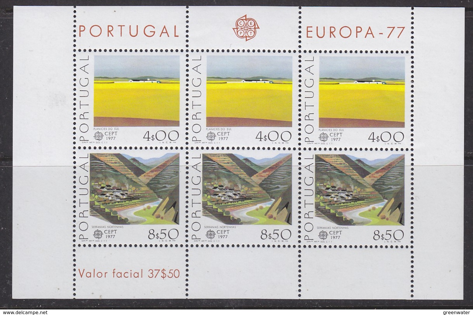 Europa Cept 1977 Portugal M/s ** Mnh (40464) - 1977