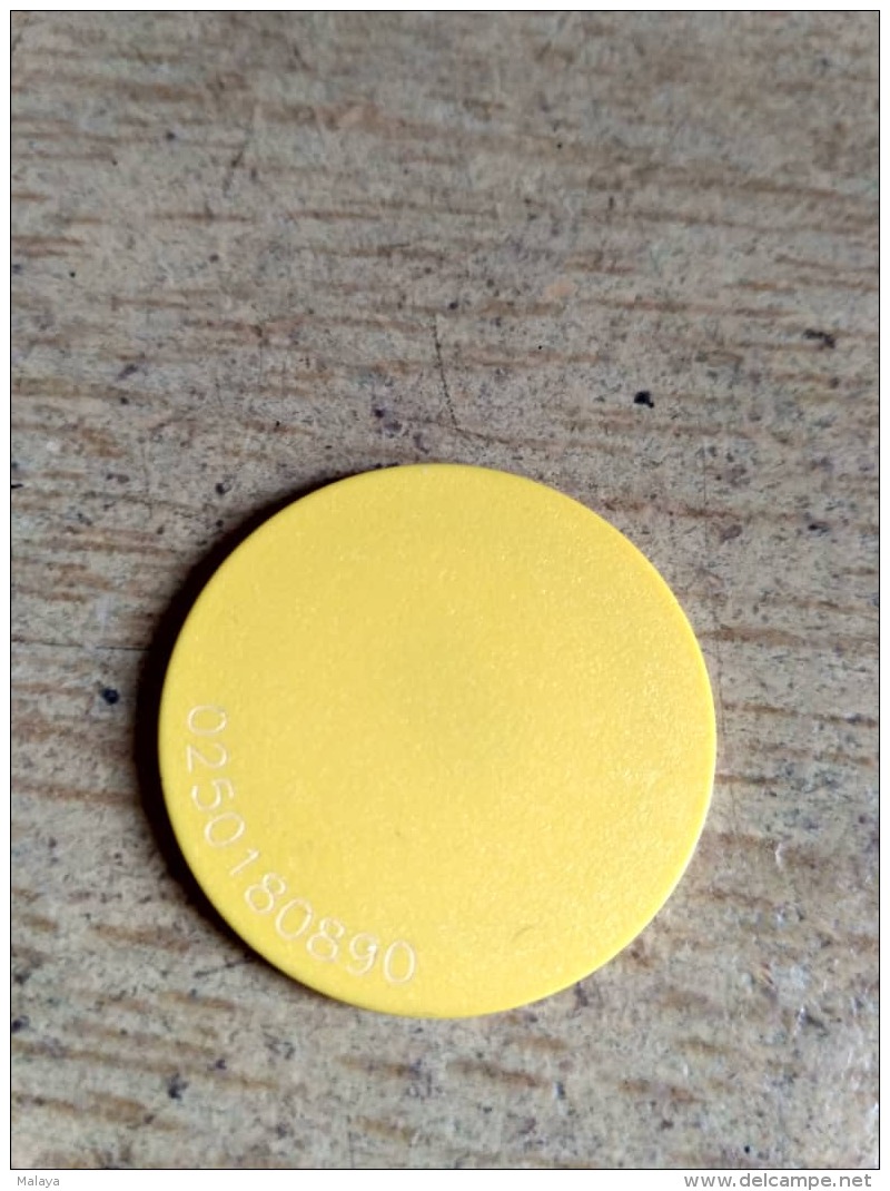 MALAYSIA Rare  Commuter Train Transport Yellow Token Coin - Other & Unclassified