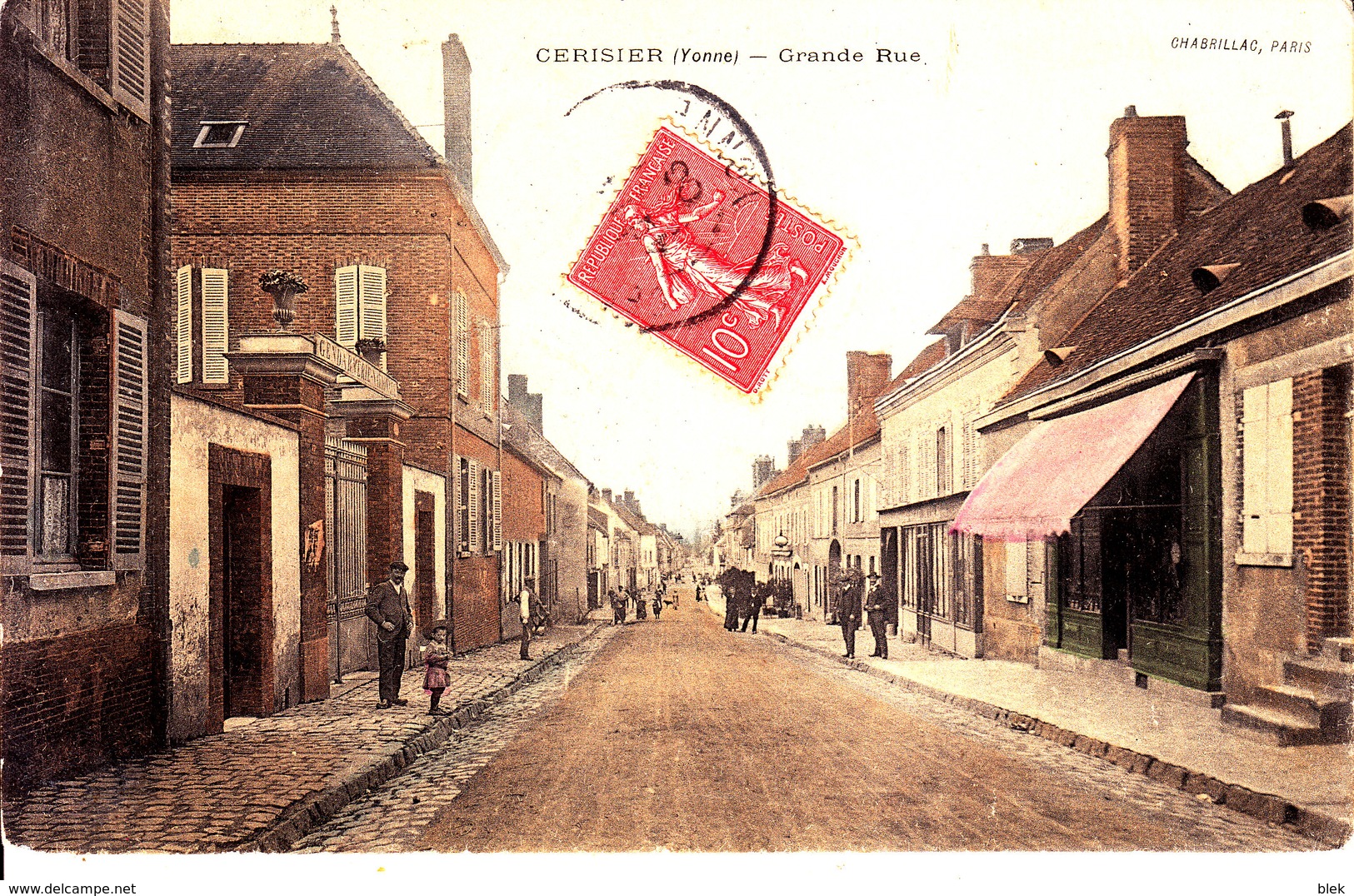 89. Yonne : Cerisiers : Grande Rue . - Cerisiers