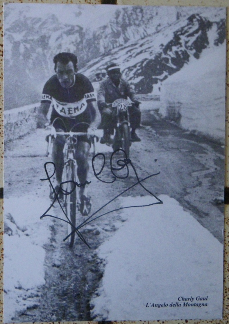 CARTE CYCLISME CHARLY GAUL L'ANGELO DELLA MONTAGNA - Cyclisme