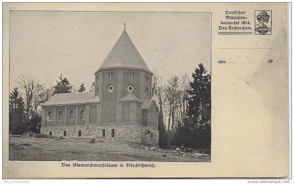 AK 0026  Friedrichsruh ( Bismarckmausoleum ) - DeutscherMädchekalender ( Das Kränzchen ) 1914 - Friedrichsruh