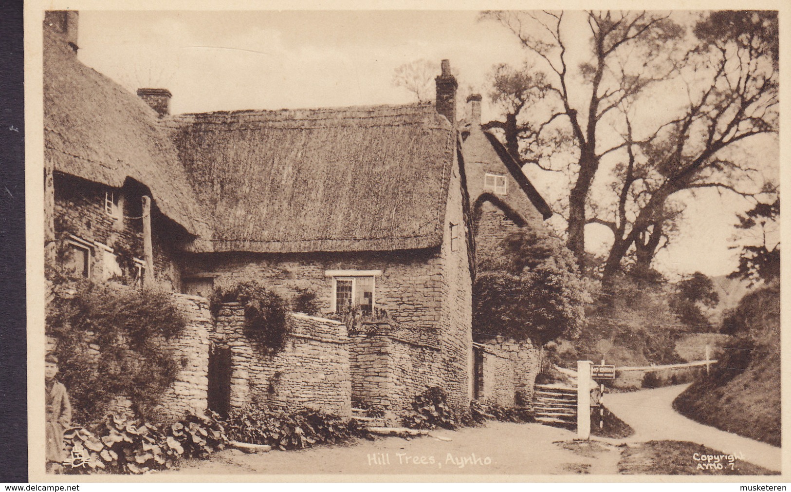 United Kingdom PPC Hill Trees, Aynho TUCK's Postcard (2 Scans) - Northamptonshire
