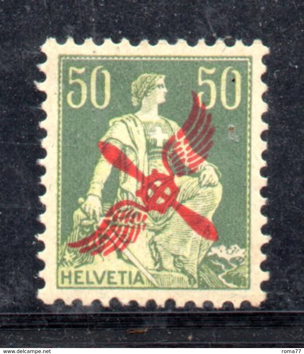 114/1500 - SVIZZERA 1918 , Posta Aerea Unificato N. 2  ***  MNH - Nuovi