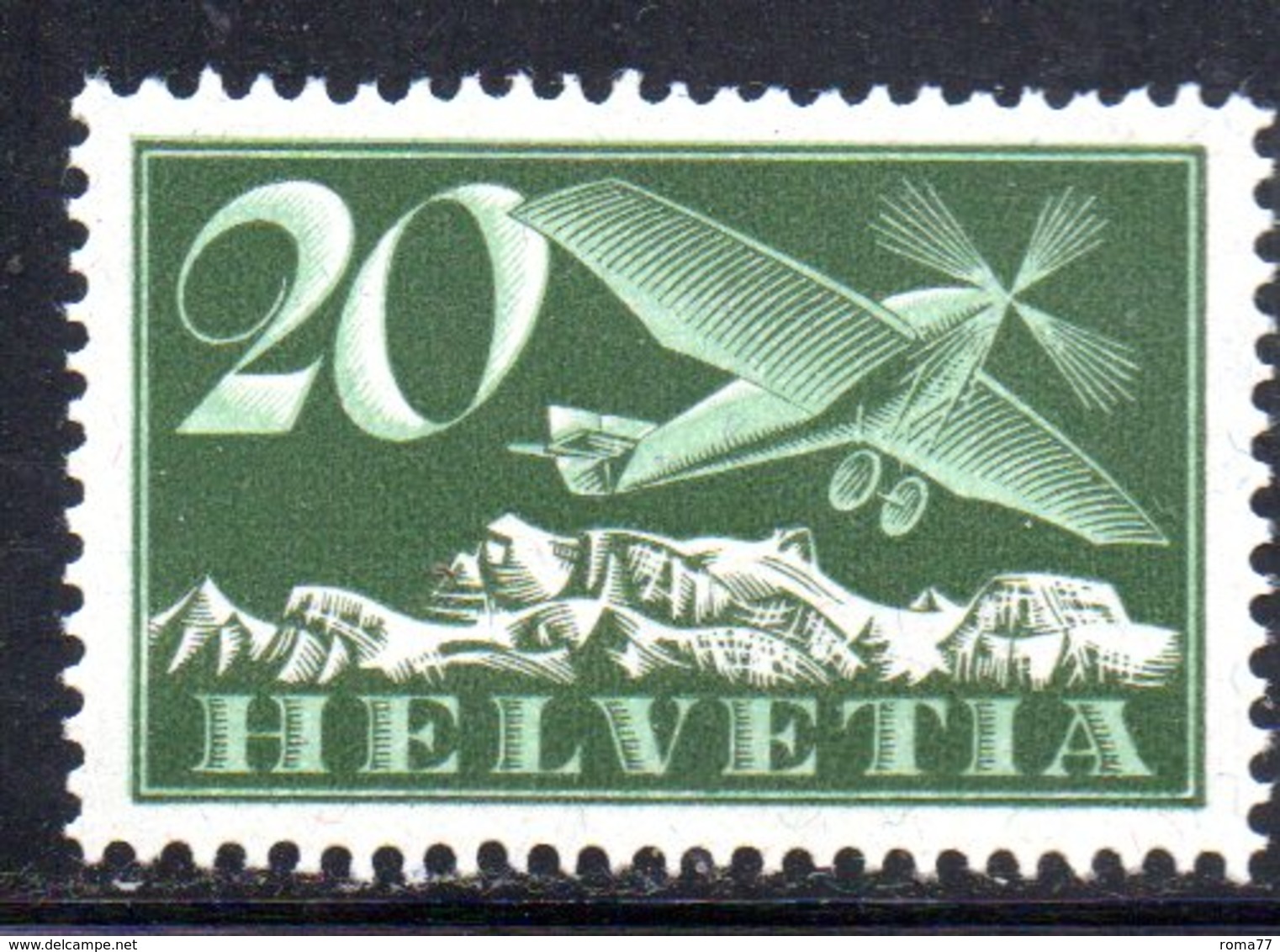 112/1500 - SVIZZERA 1923 , Posta Aerea Unificato N. 4  ***  MNH - Nuovi