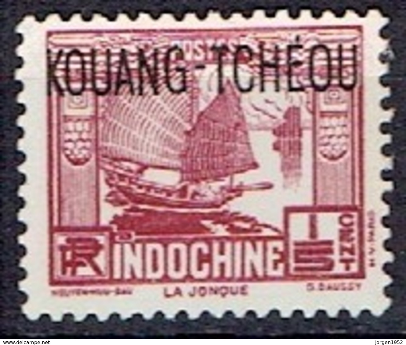 FRANCE #  KOUANG-TCHEOU   FROM 1937 STAMPWORLD 98(*) - Unused Stamps