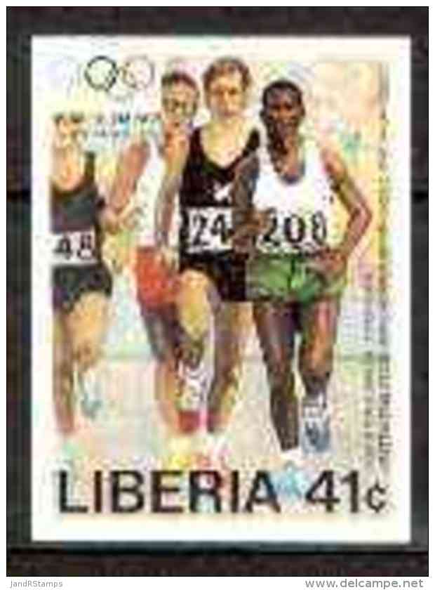 26838 Liberia 1984 Kipchoge Keino (Runner) 41c (Los Angeles Olympics Set) Limited Printing (sport Running Steeplechase) - Liberia
