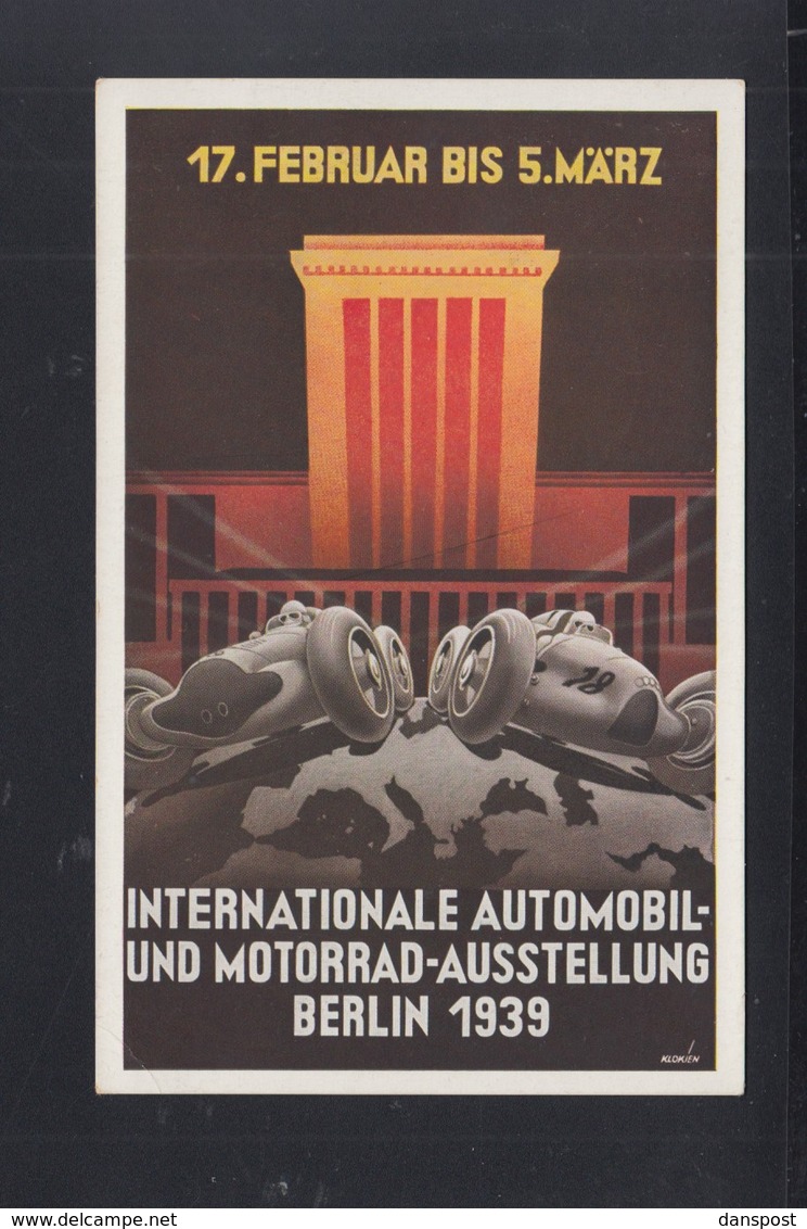 Dt. Reich PK IAA Berlin 1939 - Voitures De Tourisme