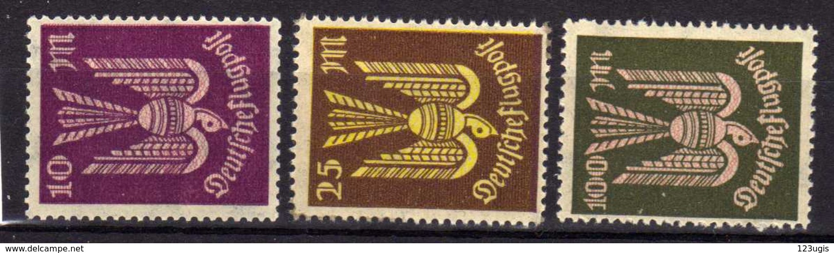 Deutsches Reich, 1923, Mi 235-237 **, Flugpost / Air Mail [090918I] - Ungebraucht