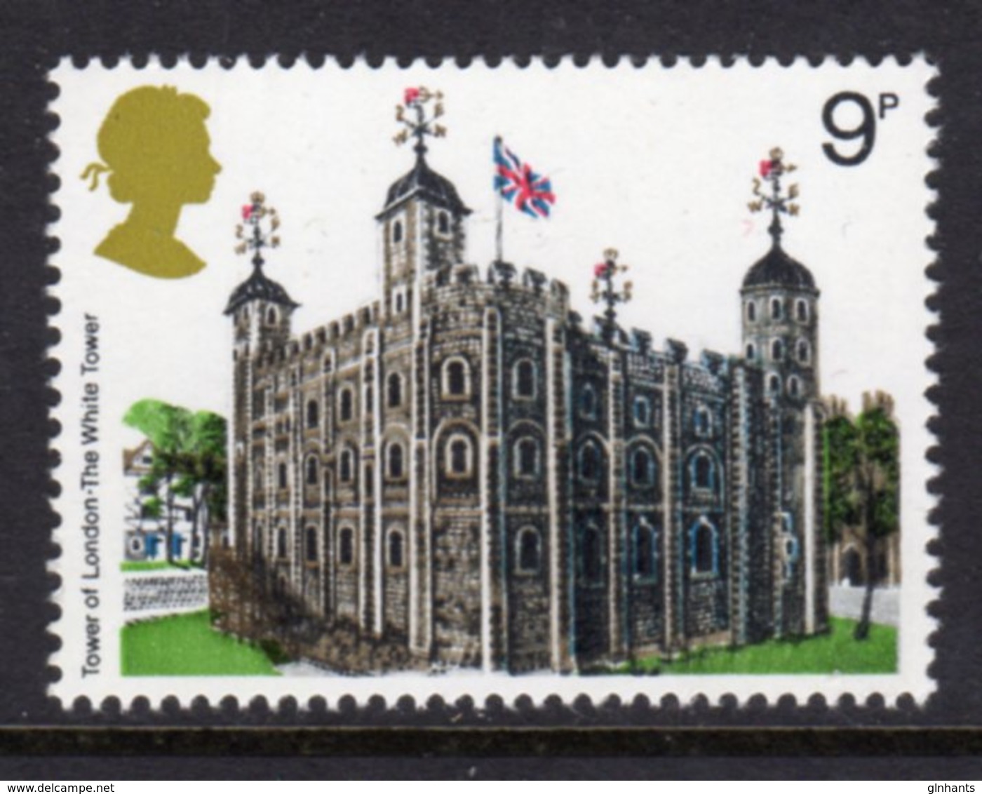 GREAT BRITAIN GB - 1978 BRITISH ARCHITECTURE HISTORIC BUILDINGS 9p STAMP FINE MNH ** SG 1054 - Unused Stamps