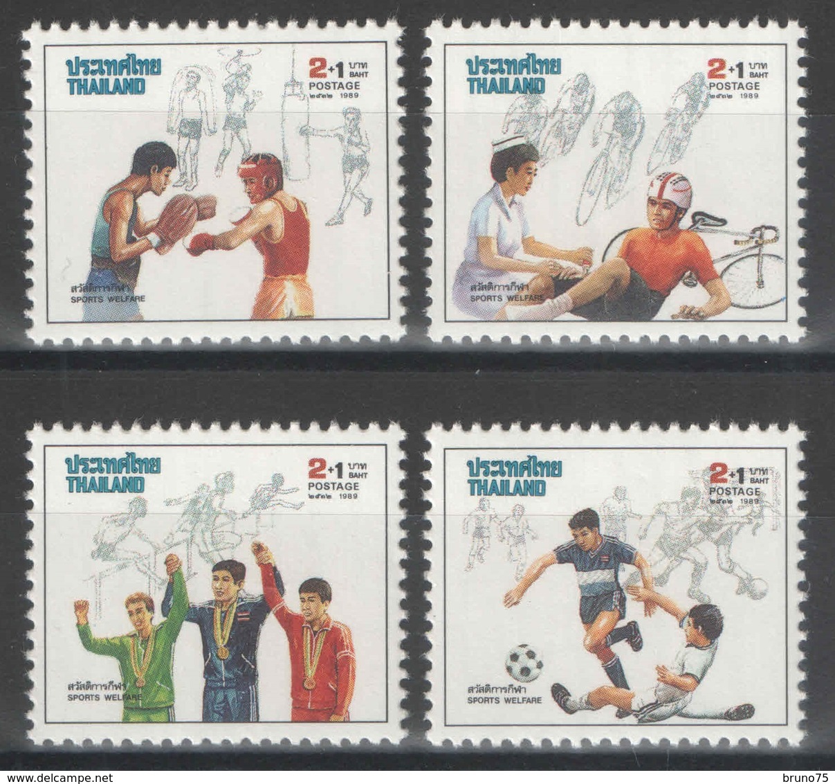 Thaïlande - YT 1327-1330 ** - 1989 - Sports - Tailandia