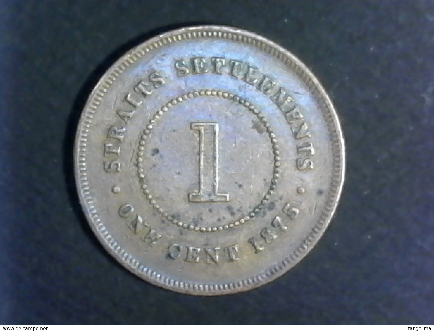 1875 Etats Malais Fédérés - 1 Cent - Malaysie