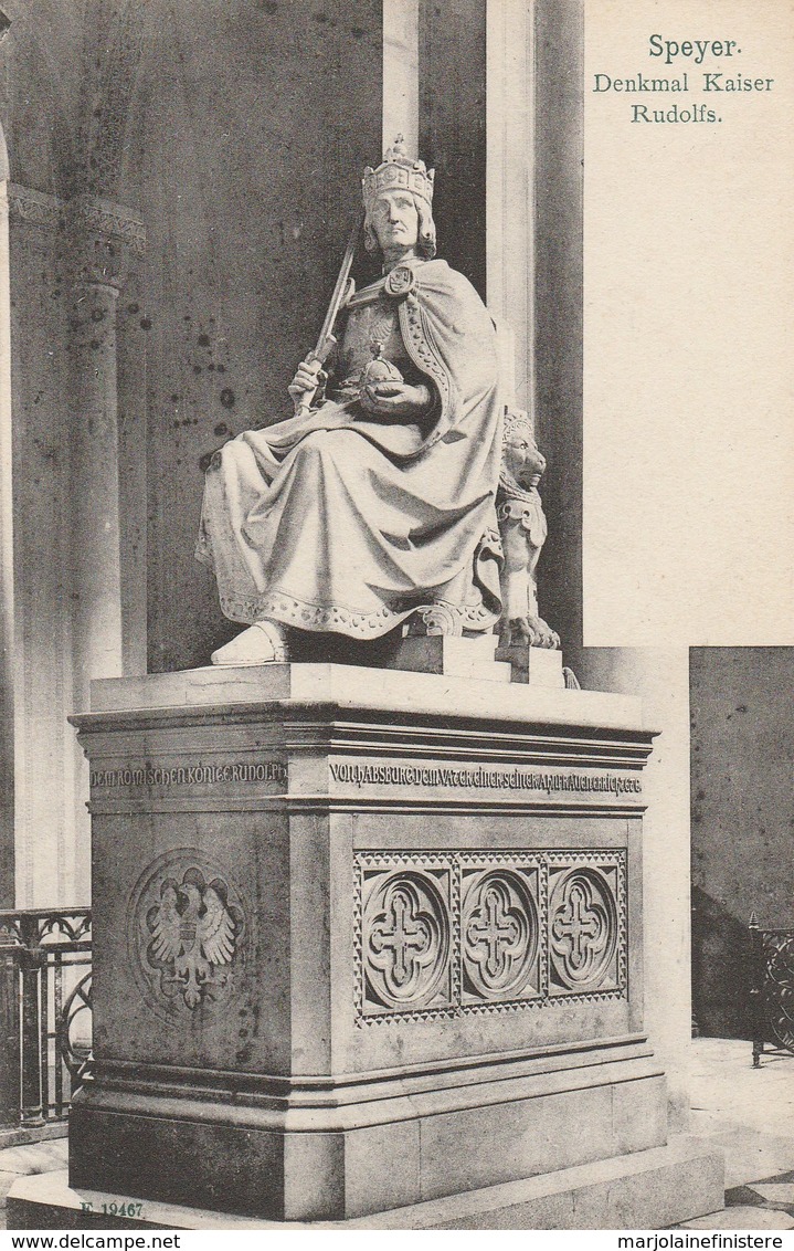 ALLEMAGNE - Rhénanie-Palatinat - SPEYER. - Denkmal Kaiser Rudolfs. Lautz & Balzar, Darmstadt N° E 19467 - Speyer